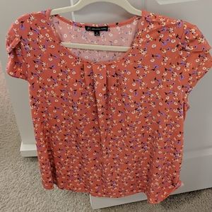 Pink Floral Blouse